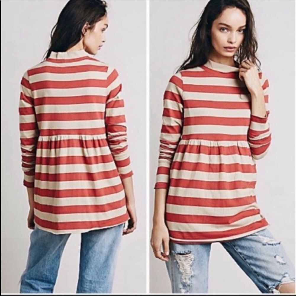 We the free mod‎ about it striped tunic xs